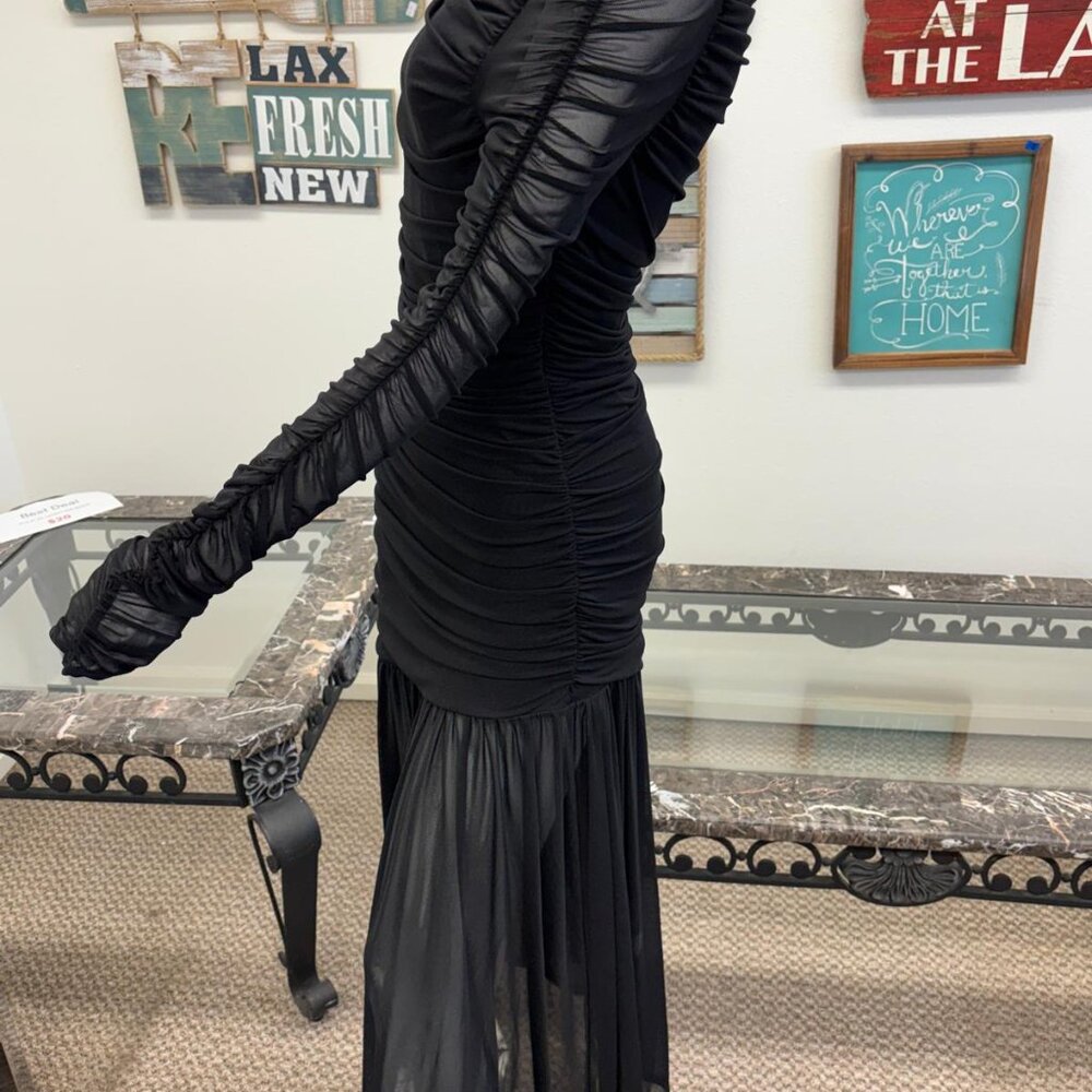 Women’s black evening dress, size M - Picture 6 of 6